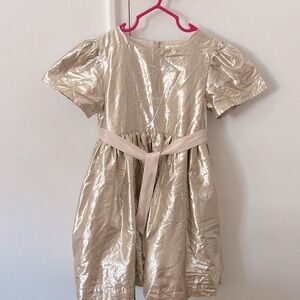 Mini Biden golden party dress 6yo